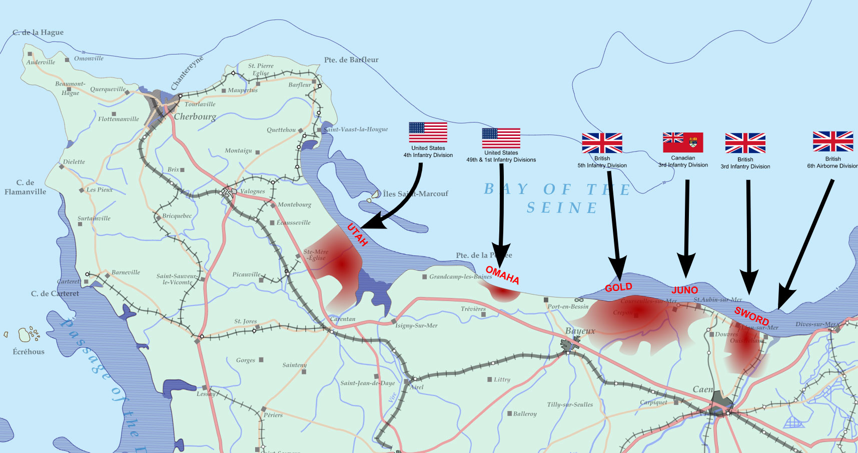 D Day Map 